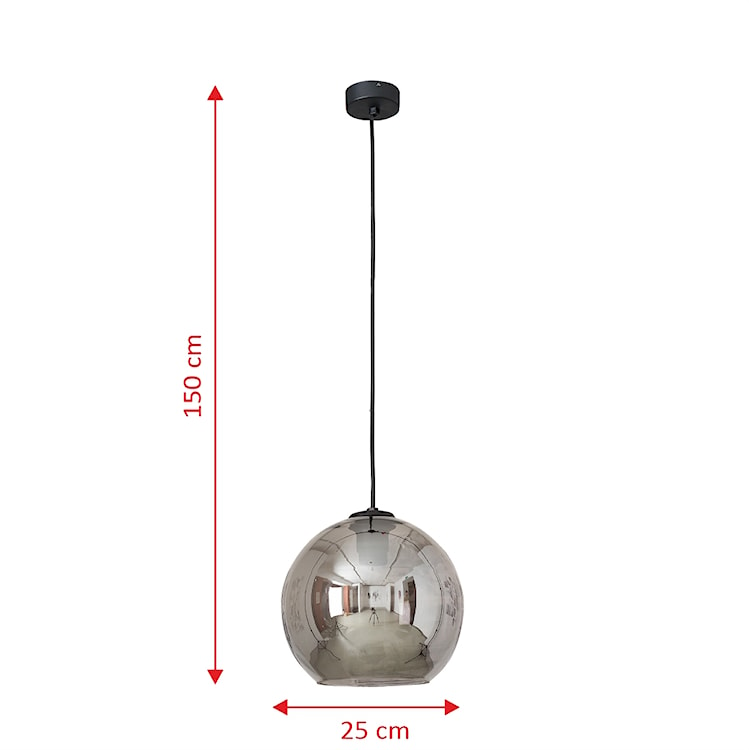 Lampa wisząca Polaris dymiona średnica 25 cm 9060  - zdjęcie 2