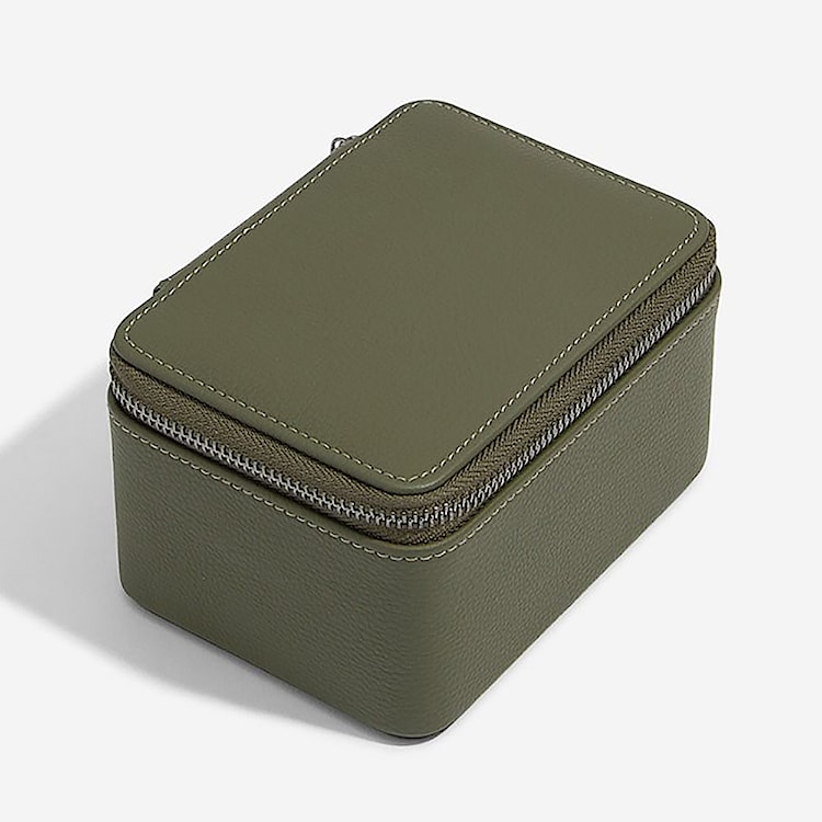 Organizer na biżuterię Pebble Large Travel Watch Box oliwkowy  - zdjęcie 2