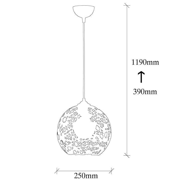 Lampa wisząca Voweep czarna  - zdjęcie 6