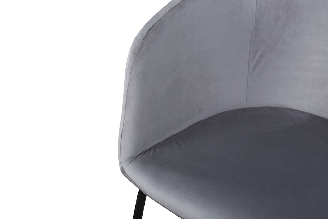 Krzesło tapicerowane Ressator szary velvet  - zdjęcie 3