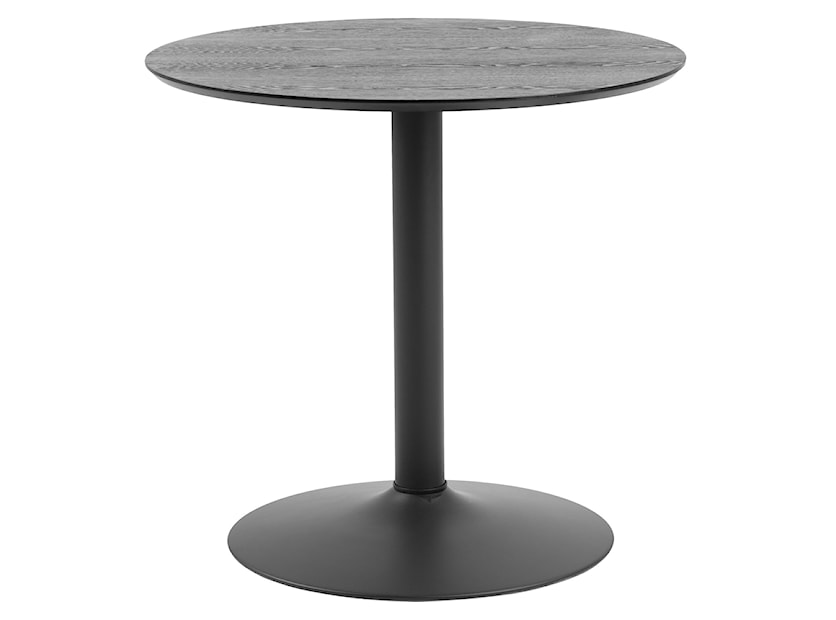 Stół okrągły Balsamita średnica 80 cm jesion na czarnej nodze 