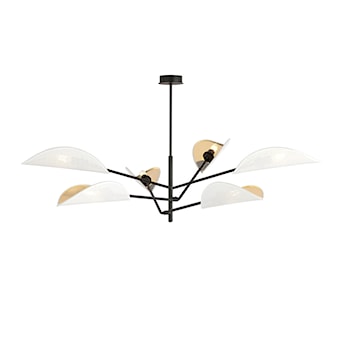 Lampa sufitowa Shintor x6 biało-złota
