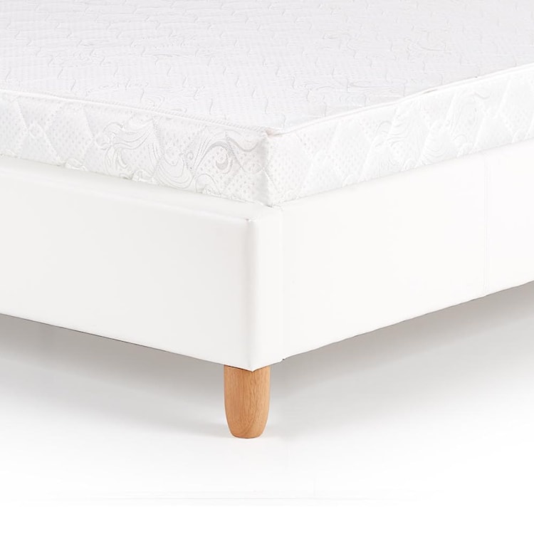 Łóżko tapicerowane Pinho białe  - zdjęcie 4