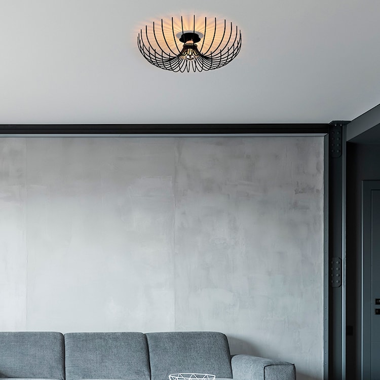 Lampa wisząca Skyriblent 56 cm czarna  - zdjęcie 3