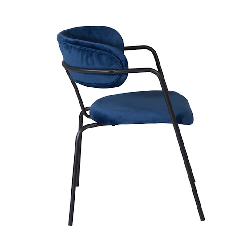 Krzesło nowoczesne Linessitive niebieskie/czarne  - zdjęcie 5