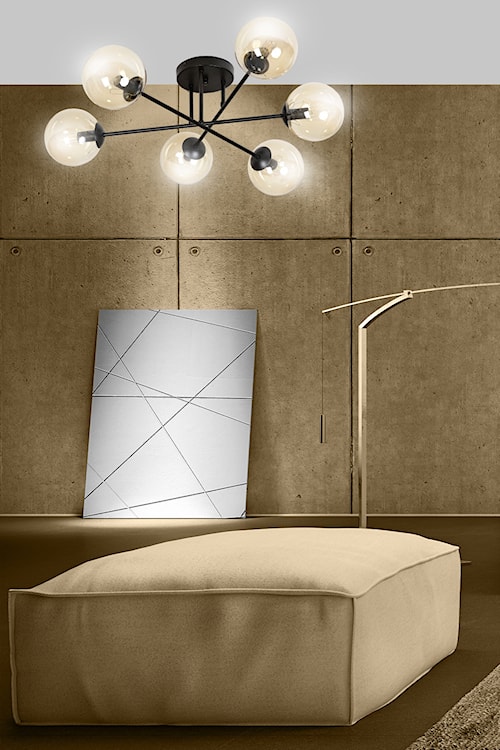 Lampa sufitowa Minturno miodowa x6  - zdjęcie 2
