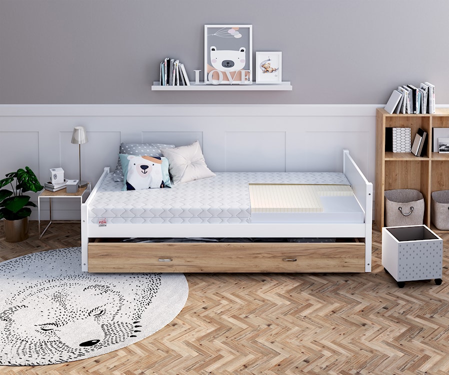 Materac dla dzieci 80x190 cm Achinam z lateksem  - zdjęcie 2
