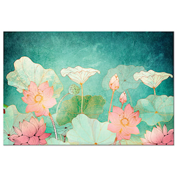 Obraz Bajkowe kwiaty jednoczęściowy 90x60 cm szeroki