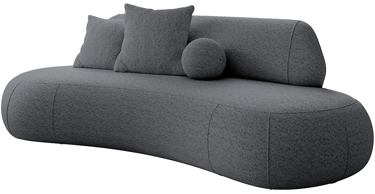 Sofa Balme szara boucle