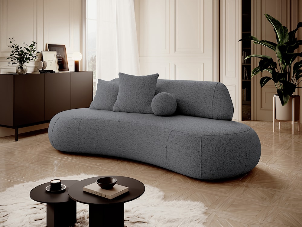 Sofa Balme szara boucle  - zdjęcie 2