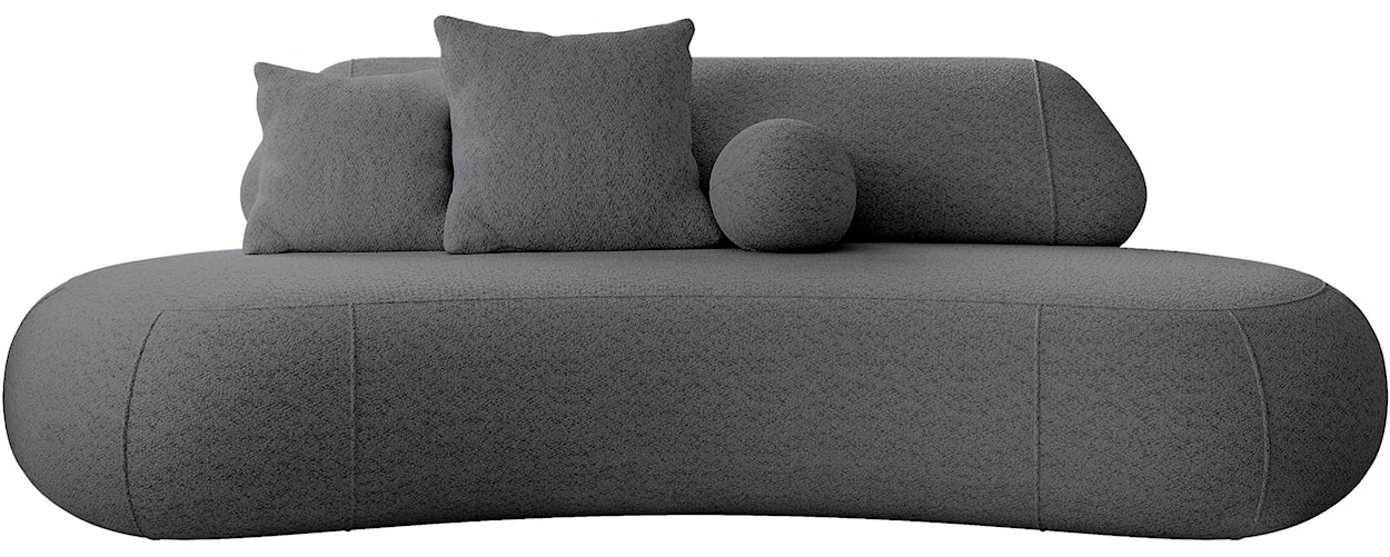 Sofa Balme szara boucle  - zdjęcie 3