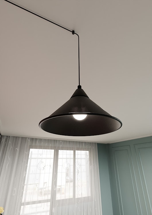Lampa wisząca Banessy na wysięgniku czarna x1  - zdjęcie 2