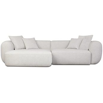 Narożnik modułowy Baomi L-kształtny lewostronny szarobeżowy szenil