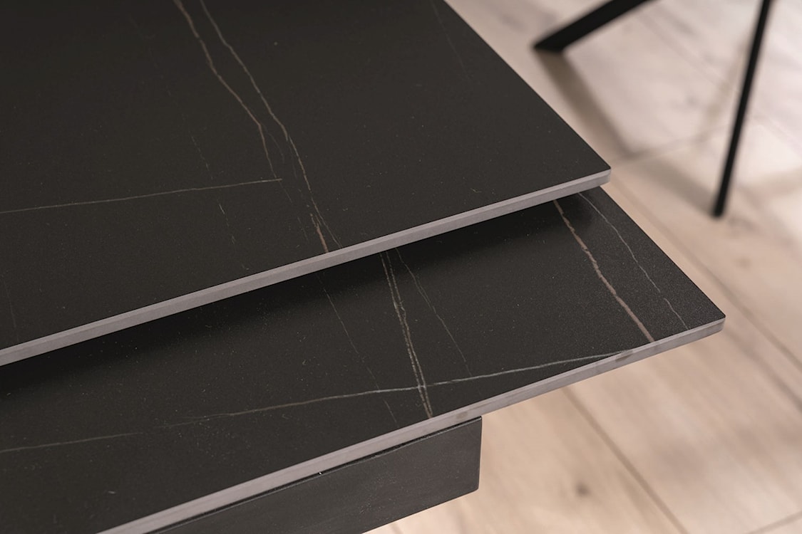 Stół rozkładany Genesis 180-240x90 cm czarny marmur/ jesion  - zdjęcie 13