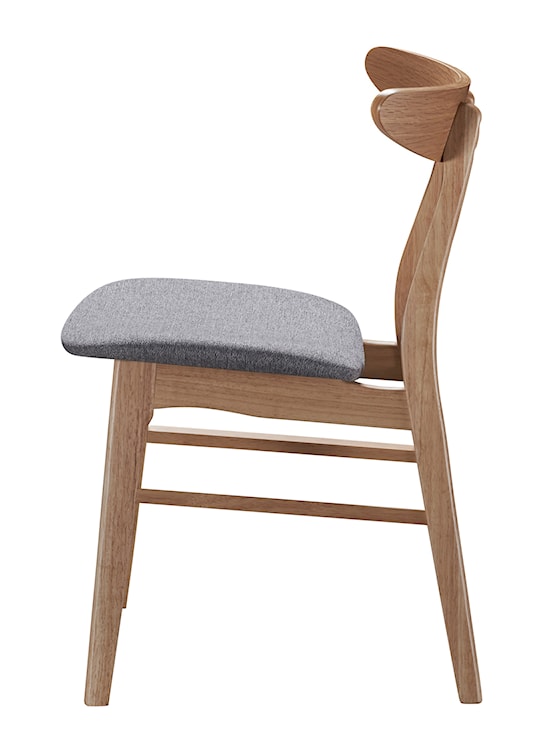 Krzesło drewniane Gooddly dąb naturalny/szare  - zdjęcie 11