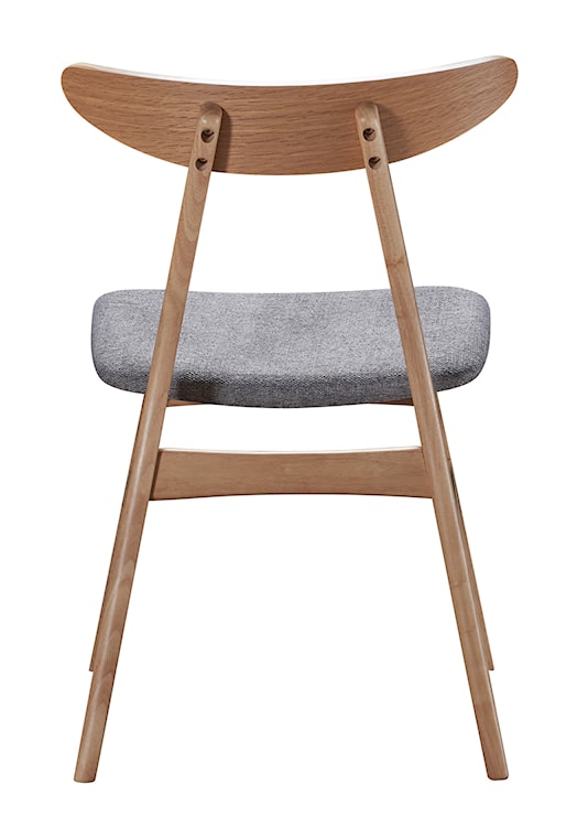 Krzesło drewniane Gooddly dąb naturalny/szare  - zdjęcie 12