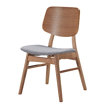 Krzesło drewniane Diates dąb naturalny/szare