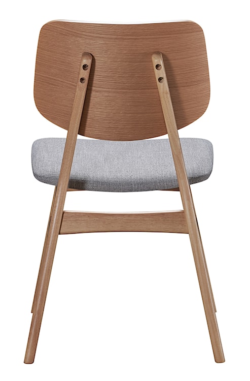 Krzesło drewniane Diates dąb naturalny/szare  - zdjęcie 8