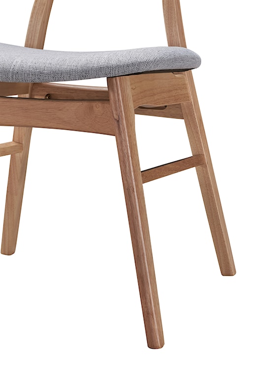 Krzesło drewniane Diates dąb naturalny/szare  - zdjęcie 11