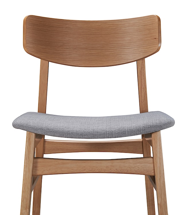 Krzesło drewniane Paraves dąb naturalny/szare  - zdjęcie 4