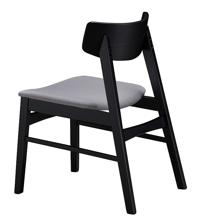 Krzesło drewniane Paraves dąb czarny/ jasnoszare  - zdjęcie 8