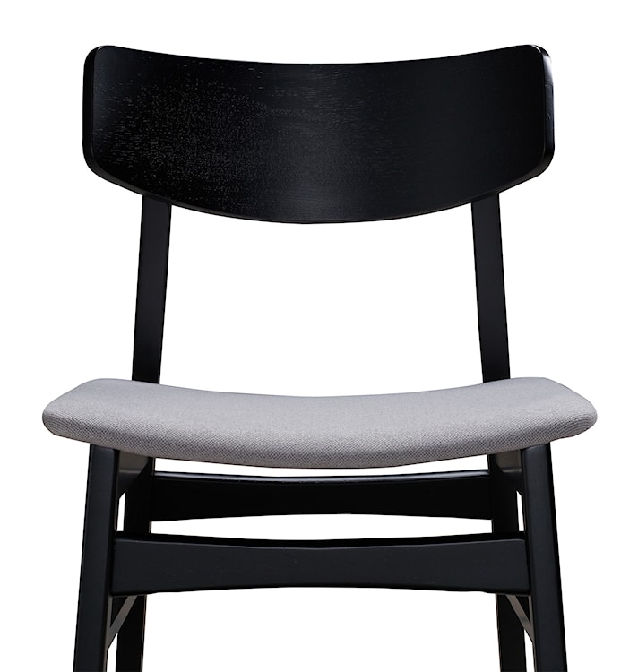Krzesło drewniane Paraves dąb czarny/ jasnoszare  - zdjęcie 4