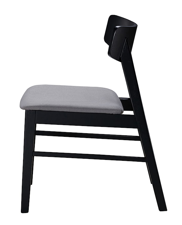Krzesło drewniane Paraves dąb czarny/ jasnoszare  - zdjęcie 9