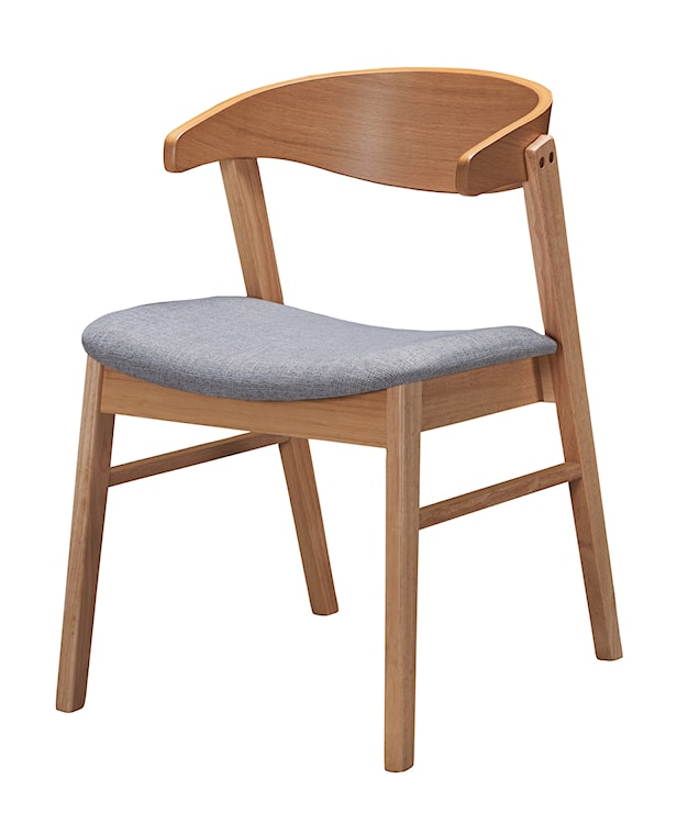 Krzesło drewniane Panize dąb naturalny/szare 