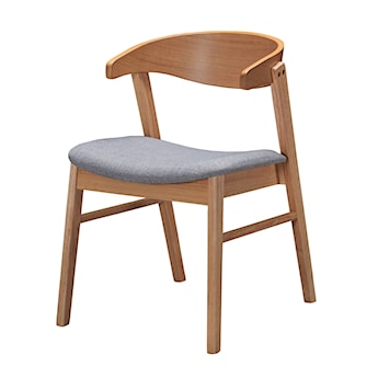 Krzesło drewniane Panize dąb naturalny/szare