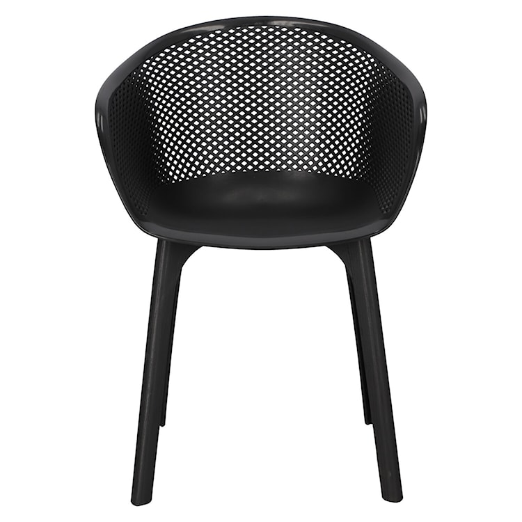 Krzesło z tworzywa Depleave czarne  - zdjęcie 4
