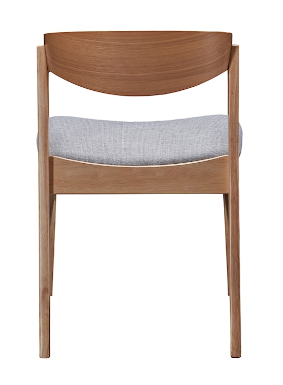Krzesło drewniane Panize dąb naturalny/szare  - zdjęcie 8
