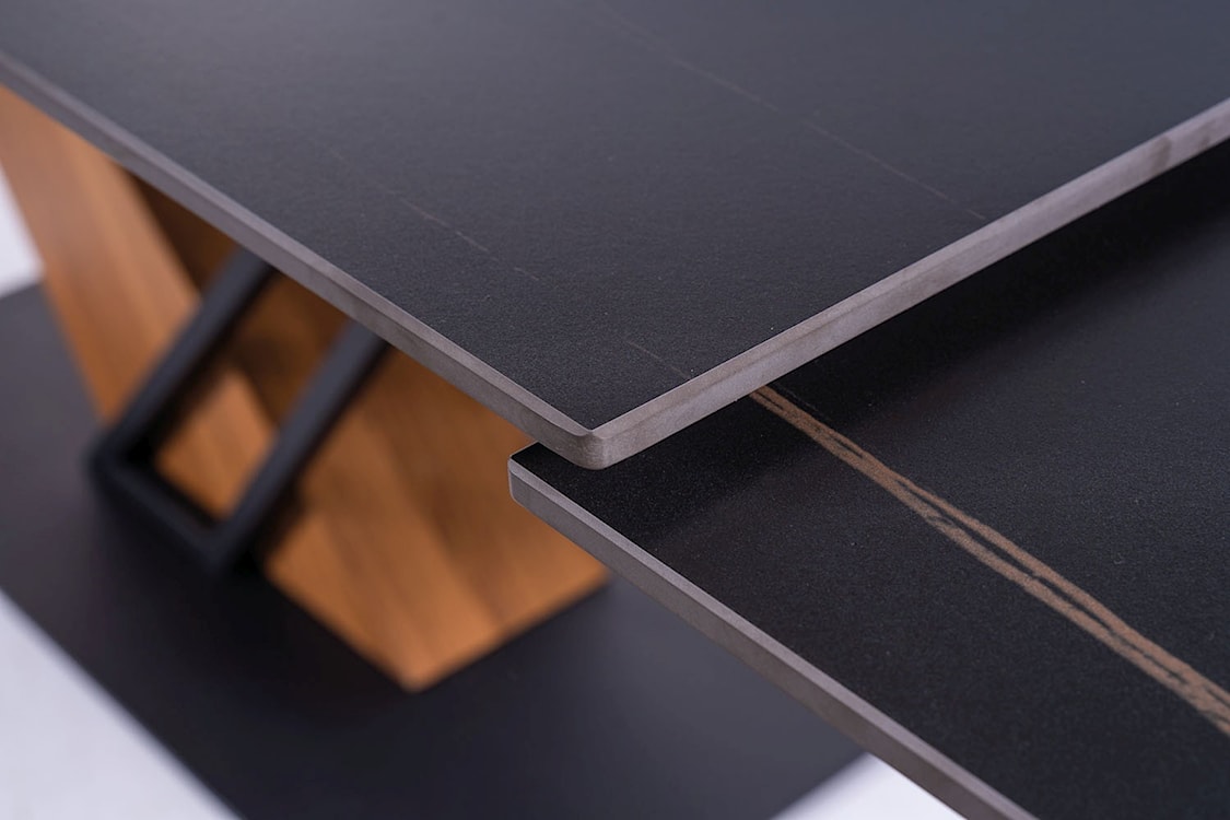 Stół rozkładany Genesis 180-240x90 cm czarny marmur/ jesion  - zdjęcie 8