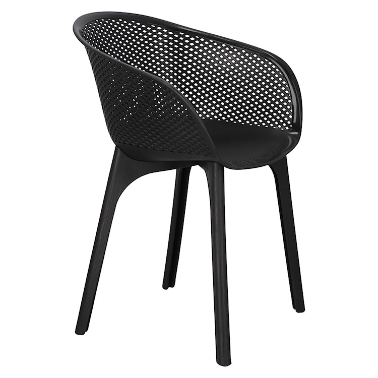 Krzesło z tworzywa Depleave czarne  - zdjęcie 5