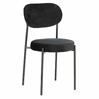 Krzesło tapicerowane Shoccur czarny velvet