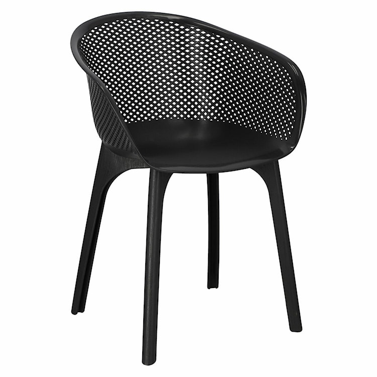 Krzesło z tworzywa Depleave czarne  - zdjęcie 8