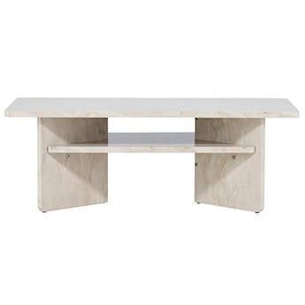 Stolik kawowy Bathally 120x60x42cm jasny marmur
