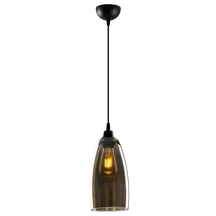Lampa sufitowa Communis średnica 13 cm ciemne szkło  - zdjęcie 2