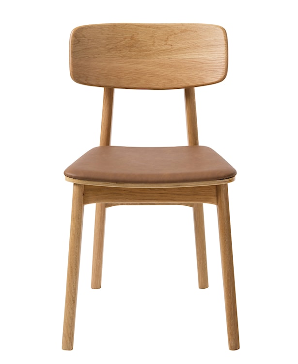 Krzesło drewniane Sunfirs beżowe siedzisko  - zdjęcie 4