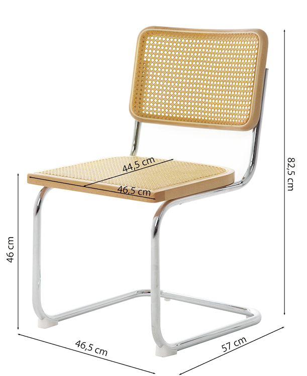 Krzesło na płozach Lashine technorattan/drewno bukowe  - zdjęcie 26