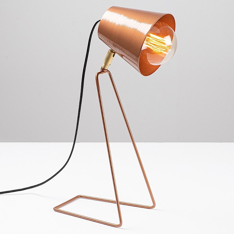 Lampa stołowa Dantarilia minimalistyczna miedziana  - zdjęcie 7