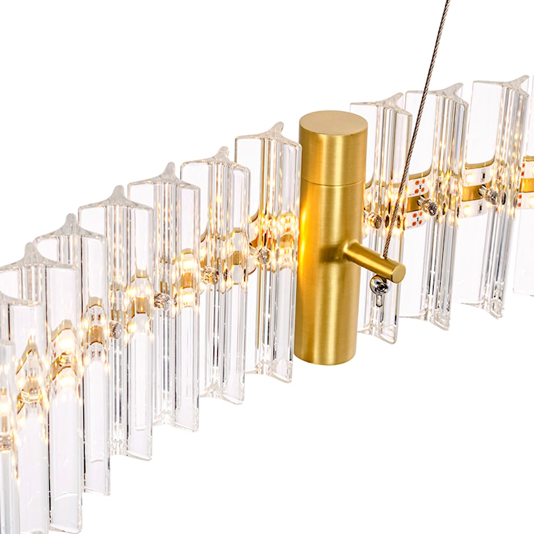 Lampa wisząca Mackerel LED średnica 70 cm złota  - zdjęcie 2