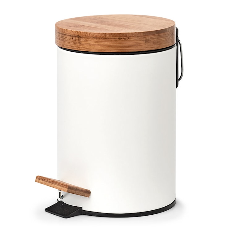 Kosz na śmieci Binne 3l biały/bambus 