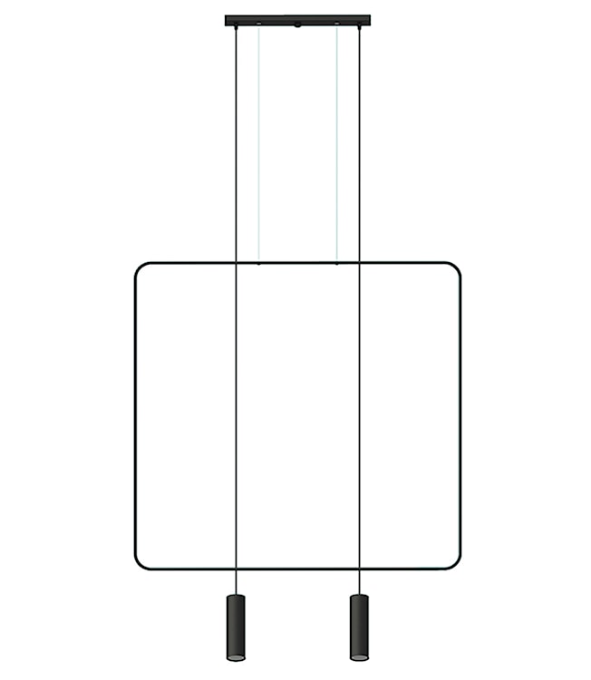 Lampa wisząca Blumify 100 cm czarna