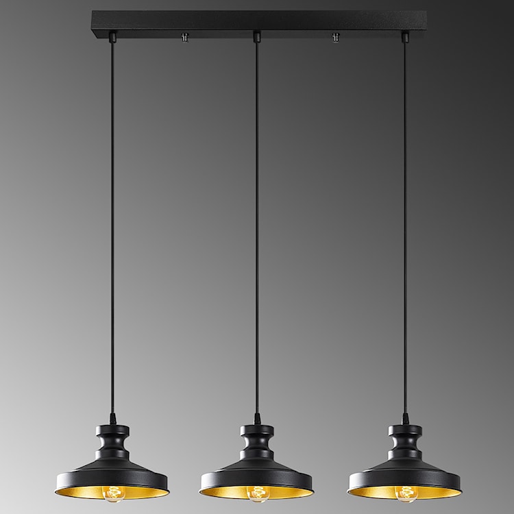 Lampa wisząca Novillian x3 czarna  - zdjęcie 4
