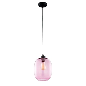 Lampa wisząca Oelia 170 cm szklana różowa