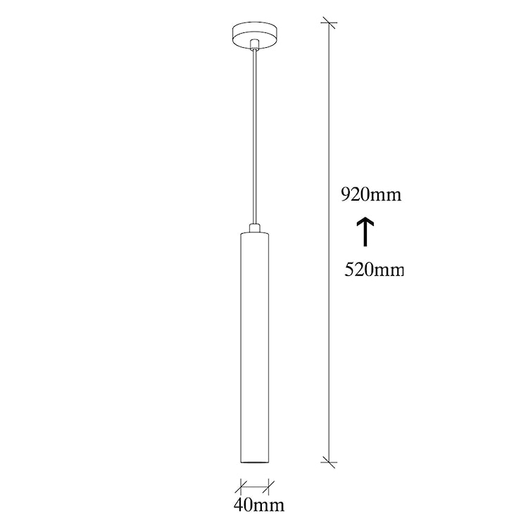 Lampa wisząca Berehinya czarna  - zdjęcie 4