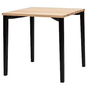 Stół kwadratowy Triventi 80x80 cm czarne kwadratowe nogi