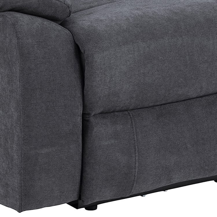 Sofa dwuosobowa Dinah z wysuwanym podnóżkiem grafitowa  - zdjęcie 7