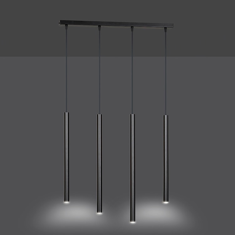 Lampa wisząca Corinaldo czarna x4  - zdjęcie 5