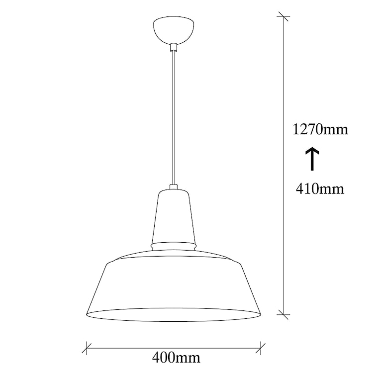 Lampa sufitowa Ardulace średnica 40 cm czarna  - zdjęcie 5